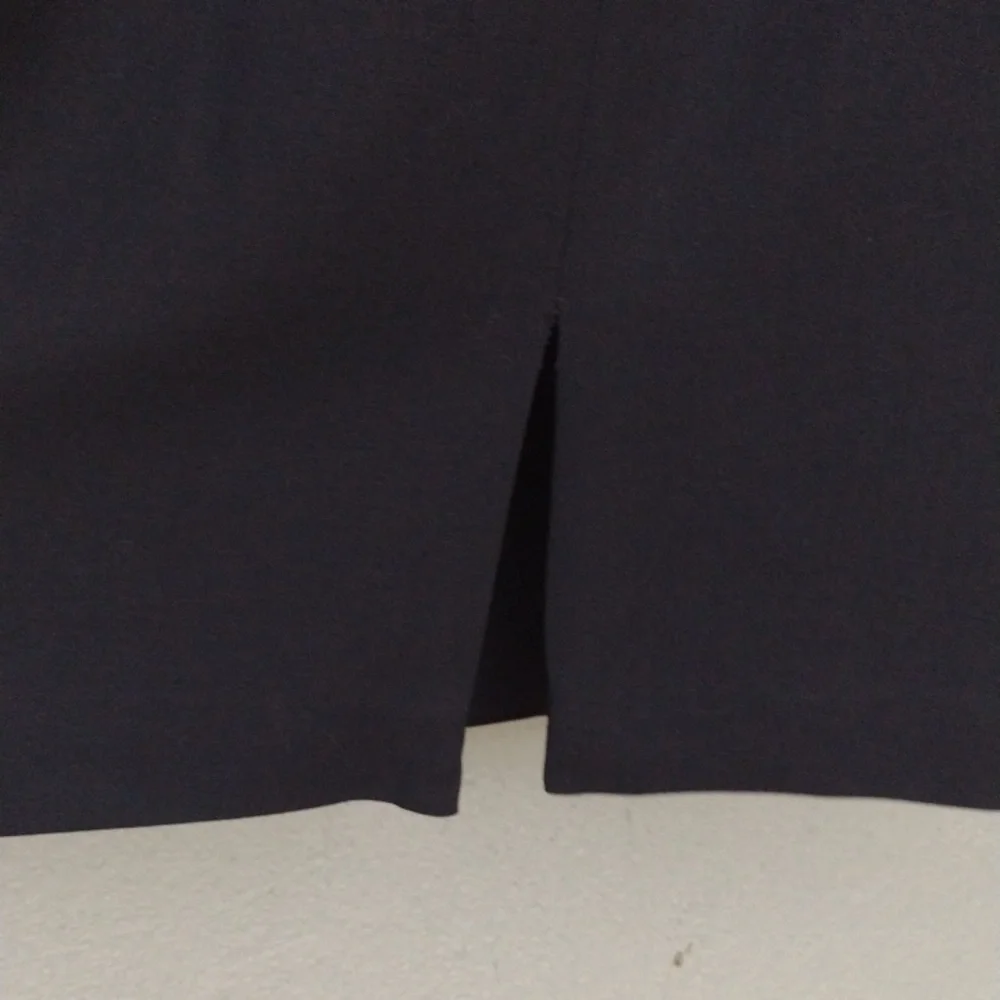 DKNY Black Wool Midi Sheath Dress 12 - Picture 5 of 8